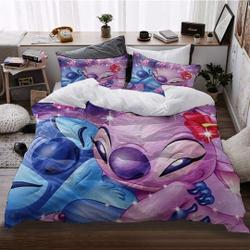 Personalized Lilo & Stitch Duvet Covers Bedding Set Gift For Your Girlfriend Boyfriend Gift For Love Gift For Friend Best Valentine Present Holiday Gift