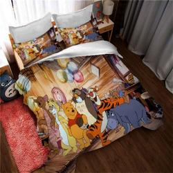 Personalized Disney Winnie The Pooh Bear Cartoon Bedding Set Gift For Your Girlfriend Boyfriend Gift For Love Gift For Friend Best Valentine Present Holiday Gift