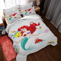 Personalized The Little Mermaid Duvet Covers Bedding Set Gift For Your Girlfriend Boyfriend Gift For Love Gift For Friend Best Valentine Present Holiday Gift