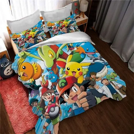 Personalized PKM Duvet Covers Bedding Set,Twin Full Queen King CoverGift For Your Girlfriend Boyfriend Gift For Love Gift For Friend Best Valentine Present Holiday Gift