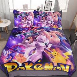 PKM Duvet, Pika Bedding set twin, queen, king sizesGift For Your Girlfriend Boyfriend Gift For Love Gift For Friend Best Valentine Present Holiday Gift