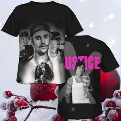 3D T-Shirt All Over Print Justin Bieber Novelty Music 3D Shirt Meaningful Gift For Family Gift For Boyfriend Valentine Gift