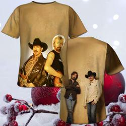3D T-Shirt All Over Print Brooks and Dunn Graphic 3D Shirt Meaningful Gift For Family Gift For Boyfriend Valentine Gift
