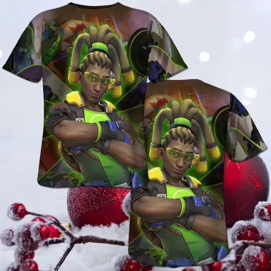 3D T-Shirt All Over Print Lucio 76 Overwatch Graphic 3D Shirt Meaningful Gift For Family Gift For Boyfriend Valentine Gift