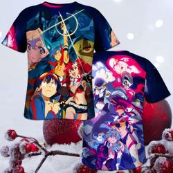 3D T-Shirt Tengen Short Sleeve Toppa Gurren Lagann 3D Shirt Meaningful Gift For Family Gift For Boyfriend Valentine Gift
