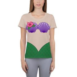 Mermaid Shell Princess Running Costume T-shirt Meaningful Gift For Family Gift For Boyfriend Valentine Gift