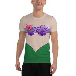 Mermaid Shell Princess Running Costume 3D T-shirt Meaningful Gift For Family Gift For Boyfriend Valentine Gift