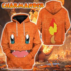 Charmander PKM Cosplay Hoodie | Charmeleon Charizard Charmander Cosplay Shirt