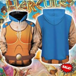 Hercules Cosplay Hoodie, Hercules Costume Hoodie