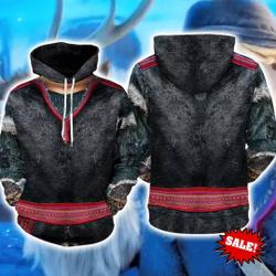 Kristoff Full Over Print 3D Hoodie | Kristoff Frozen Cosplay Shirt