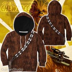 Chewbacca Cosplay All Over Print Hoodie