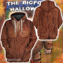 Bigfoot Huge Feet Monster Halloween 3D Hoodie