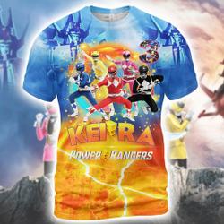 Power Ranger Birthday Shirts, Power Ranger Family Party 3D Shirt Meaningful Gift For Family Gift For Boyfriend Valentine Gift