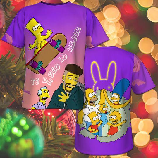 3D T-Shirt All Over Print Te Deseo Lo Mejor X Simpson 3D Shirt Meaningful Gift For Family Gift For Boyfriend Valentine Gift