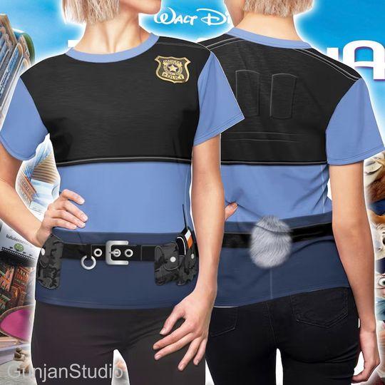 Zootopia 3D Shirt, Judy Hopps Women Shirt, Judy Hopps Costume Shirt Meaningful Gift For Family Gift For Boyfriend Valentine Gift