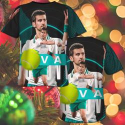 3D T-Shirt All Over Print Novaks Djokers Tennis Player 3D Shirt Meaningful Gift For Family Gift For Boyfriend Valentine Gift