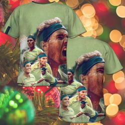 3D T-Shirt Rafas King Clay Tennis Player All Over Print 3D Shirt Meaningful Gift For Family Gift For Boyfriend Valentine Gift