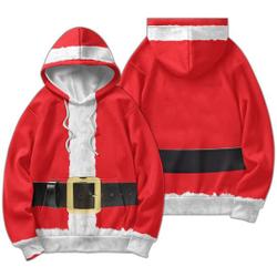 Santa Claus Christmas Costume 3D Hoodie, Xmas Gift