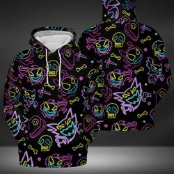 Gengar Ghost Hoodies Shirt, Gengar 3D Hoodies Tee