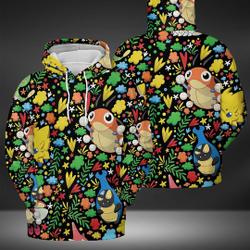 Caterpie Hoodies Shirt, 3D Hoodies Tee, Anime Shirt