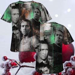 3D T-Shirt All Over Print Nicolas Cage Character Film Graphic 3D Shirt Meaningful Gift For Family Gift For Boyfriend Valentine Gift