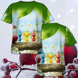 3D T-Shirt All Over Print Pikmin Film Casual 3D Shirt Meaningful Gift For Family Gift For Boyfriend Valentine Gift
