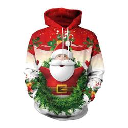Santa Claus Christmas Hoodie, 3D Hoodie
