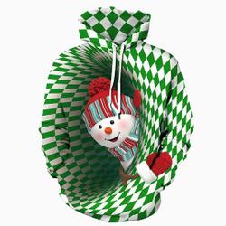 Snowman Christmas Hoodie, 3D Hoodie