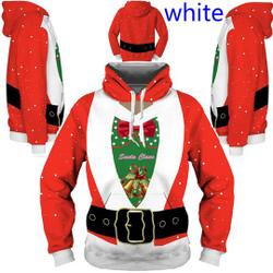 Santa Claus Christmas Hoodie, Costume 3D Hoodie
