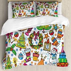 Christmas Bedding Set New Year Candies Bedding Set Gift For Your Girlfriend Boyfriend Gift For Love Gift For Friend Best Valentine Present Holiday Gift