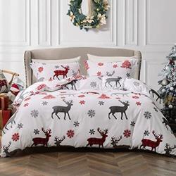 Christmas Bedding Set Snowflake Reindeer Bedding Set Gift For Your Girlfriend Boyfriend Gift For Love Gift For Friend Best Valentine Present Holiday Gift