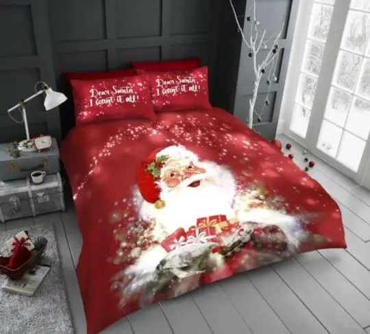 Christmas Bedding Set Gift For Your Girlfriend Boyfriend Gift For Love Gift For Friend Best Valentine Present Holiday Gift