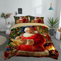 Christmas Santa Claus Bedding Set Gift For Your Girlfriend Boyfriend Gift For Love Gift For Friend Best Valentine Present Holiday Gift