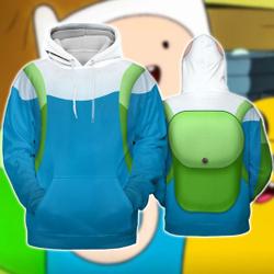 Finn Adventure Time. Adventure Swords Cosplay Costume Hoodie