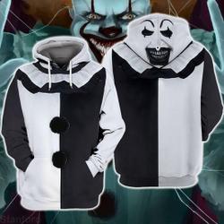 Horror Clown Cosplay Costume, Clown Cosplay 3D Hoodie