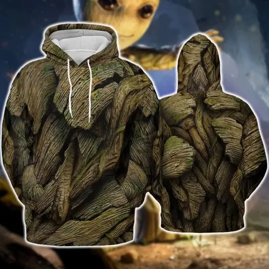 Groot Galaxy Of The Guardians Cosplay Costume 3D Hoodie