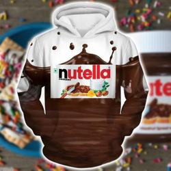 Nutella Food Cosplay Matching 3D Hoodie