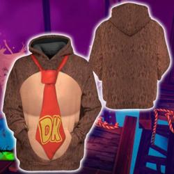 Donkey Kong Super Mario Full Over Print 3D Hoodie