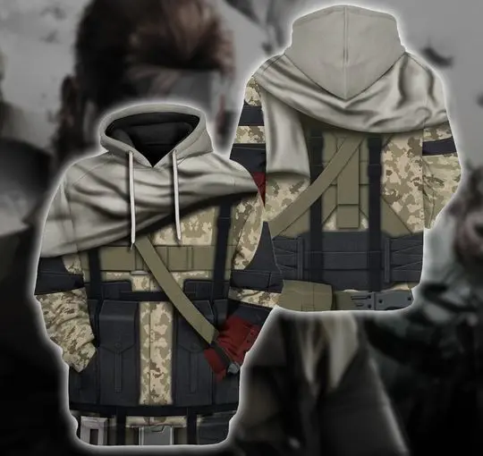 Metal Gear Big Boss Venom Snake Cosplay Hoodie