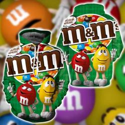 M And M Halloween Costume 3D Hoodie, M&M Face Costume