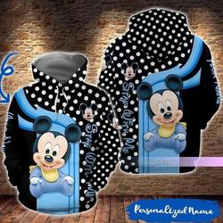 Personalized Mickey Mouse 3D HOODIE Christmas Gift