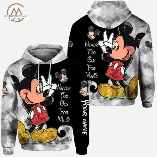 Personalized Mickey Mouse 3D HOODIE Christmas Gift