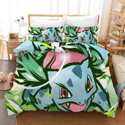 PKM Pika Venusaur #9 Duvet Cover Pillowcase Bedding Set Gift For Your Girlfriend Boyfriend Gift For Love Gift For Friend Best Valentine Present Holiday Gift