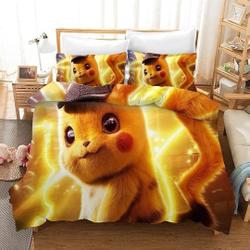 PKM Pika #3 Duvet Cover Pillowcase Bedding Set Gift For Your Girlfriend Boyfriend Gift For Love Gift For Friend Best Valentine Present Holiday Gift