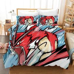 PKM Pika Gyarados #16 Duvet Cover Pillowcase Bedding Set Gift For Your Girlfriend Boyfriend Gift For Love Gift For Friend Best Valentine Present Holiday Gift