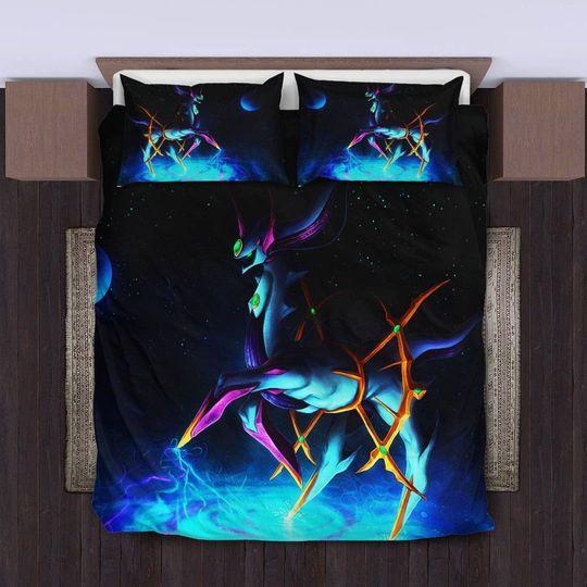 Arceus PKM Bedding Set Duvet Cover PillowcaseGift For Your Girlfriend Boyfriend Gift For Love Gift For Friend Best Valentine Present Holiday Gift