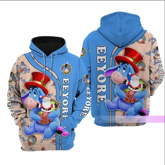 Eeyore Christmas 3D HOODIE Christmas Gift