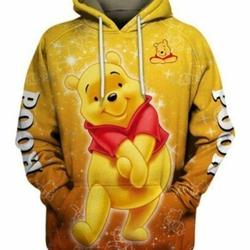 Love Winnie The Pooh 3D HOODIE Christmas Gift