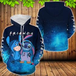 Stitch And Eeyore 3D HOODIE Christmas Gift
