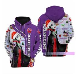 Christmas Gift Maleficent Christmas 3D HOODIE Christmas Gift